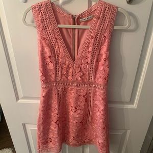 ALICE AND OLIVIA PINK DRESS.